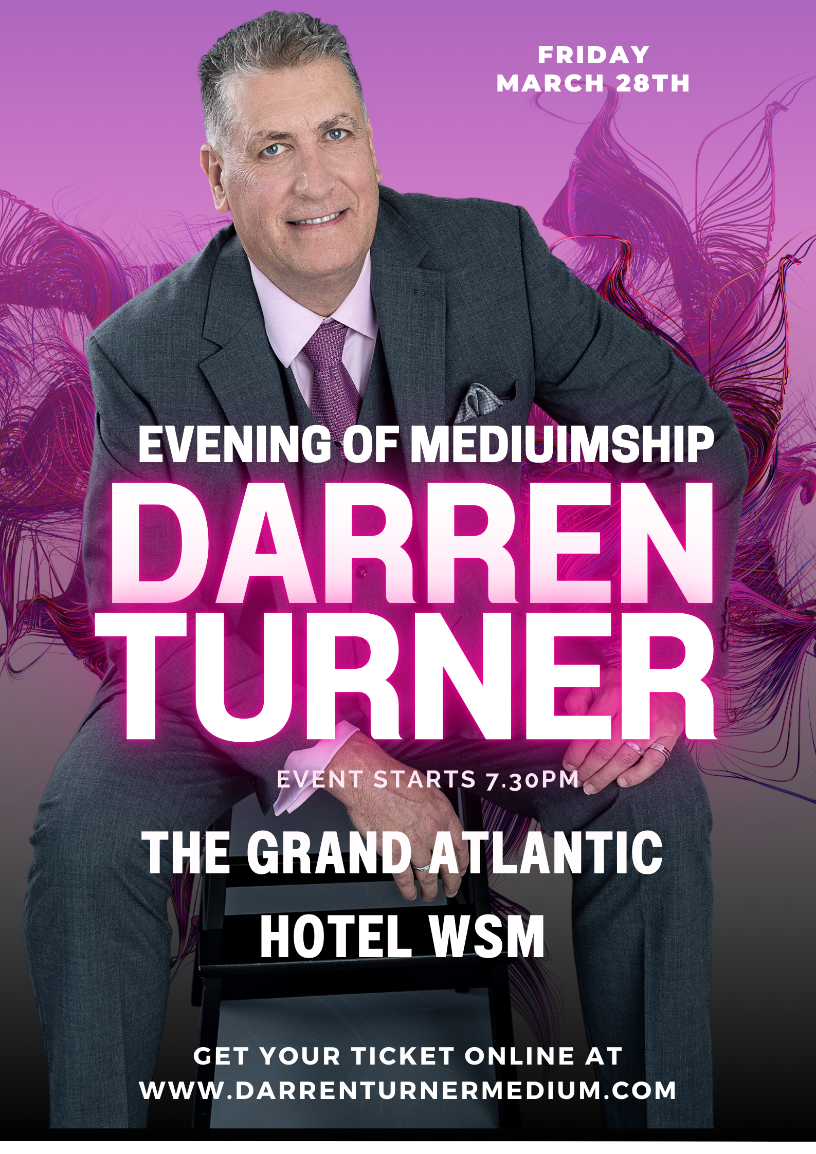 March 28th - Evening of Mediumship at The Grand Atlantic Hotel