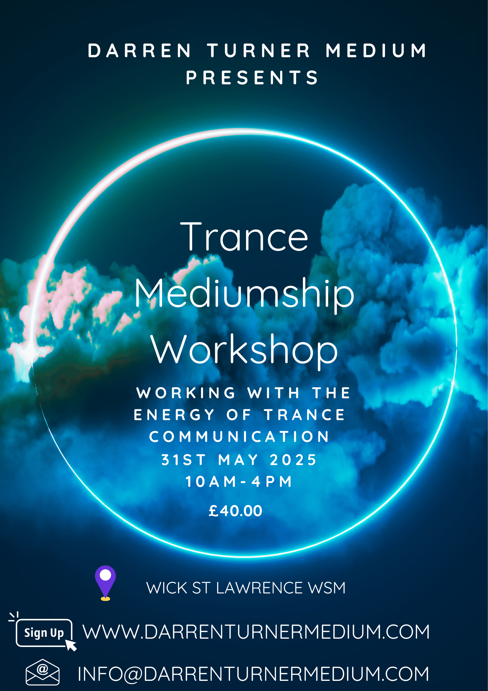Trance Communication Workshop - Wick St Lawrence Village Hall
