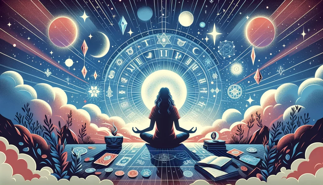 Person sitting and praying